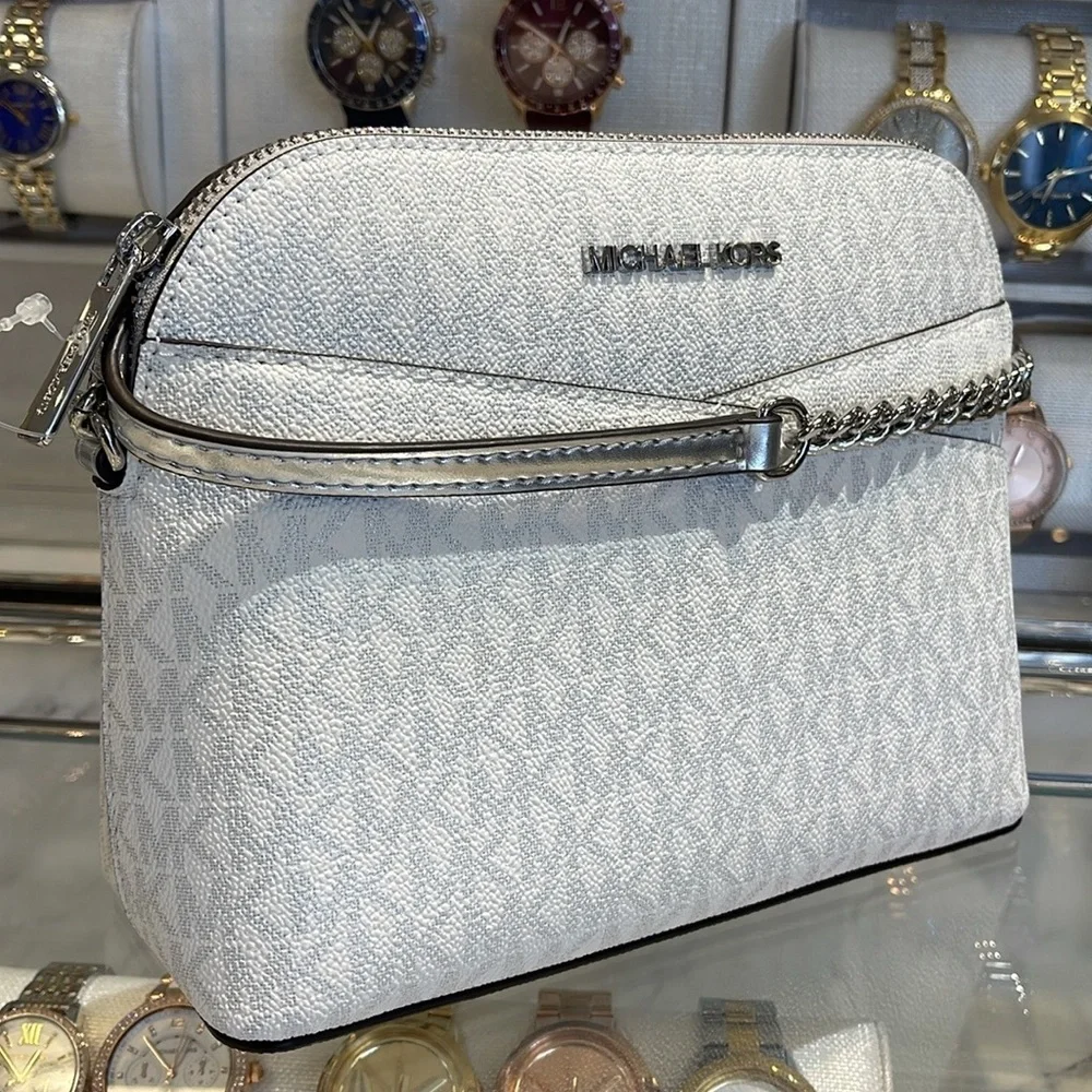Michael Kors Jet Set Travel Medium Signature Logo Dome Crossbody Satchel Bag
NWT - Picture 12 of 16
